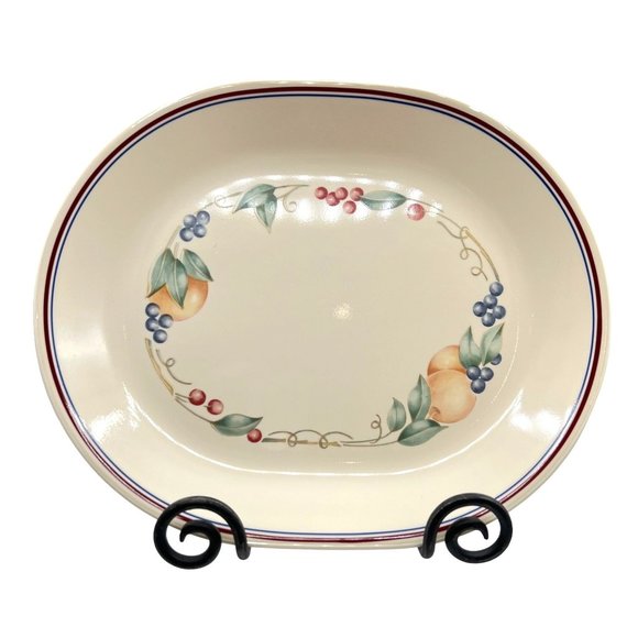 Corelle Corning Microwaveable Abundance Serving Plate 12 by 10 - Picture 1 of 7